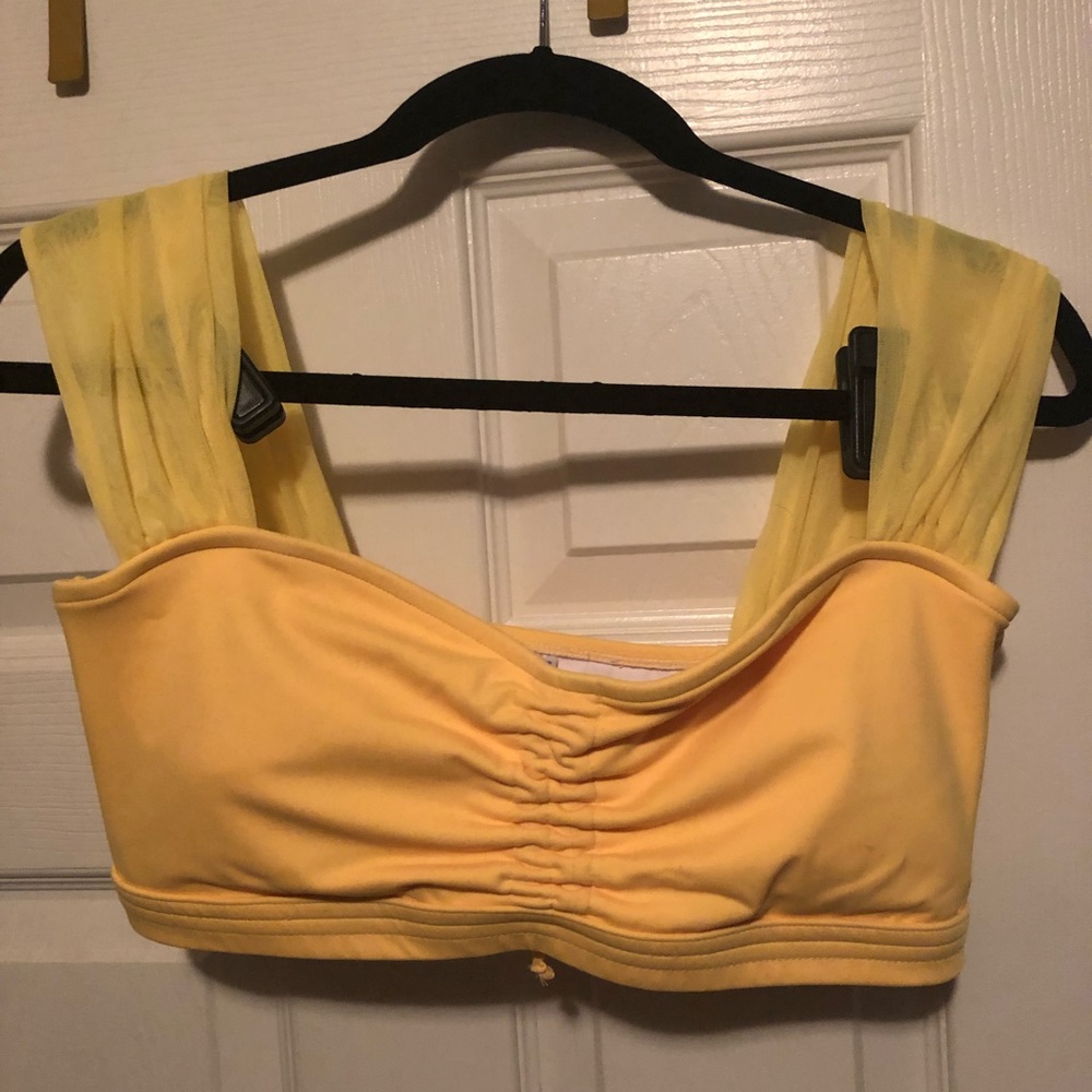 Yellow bikini top